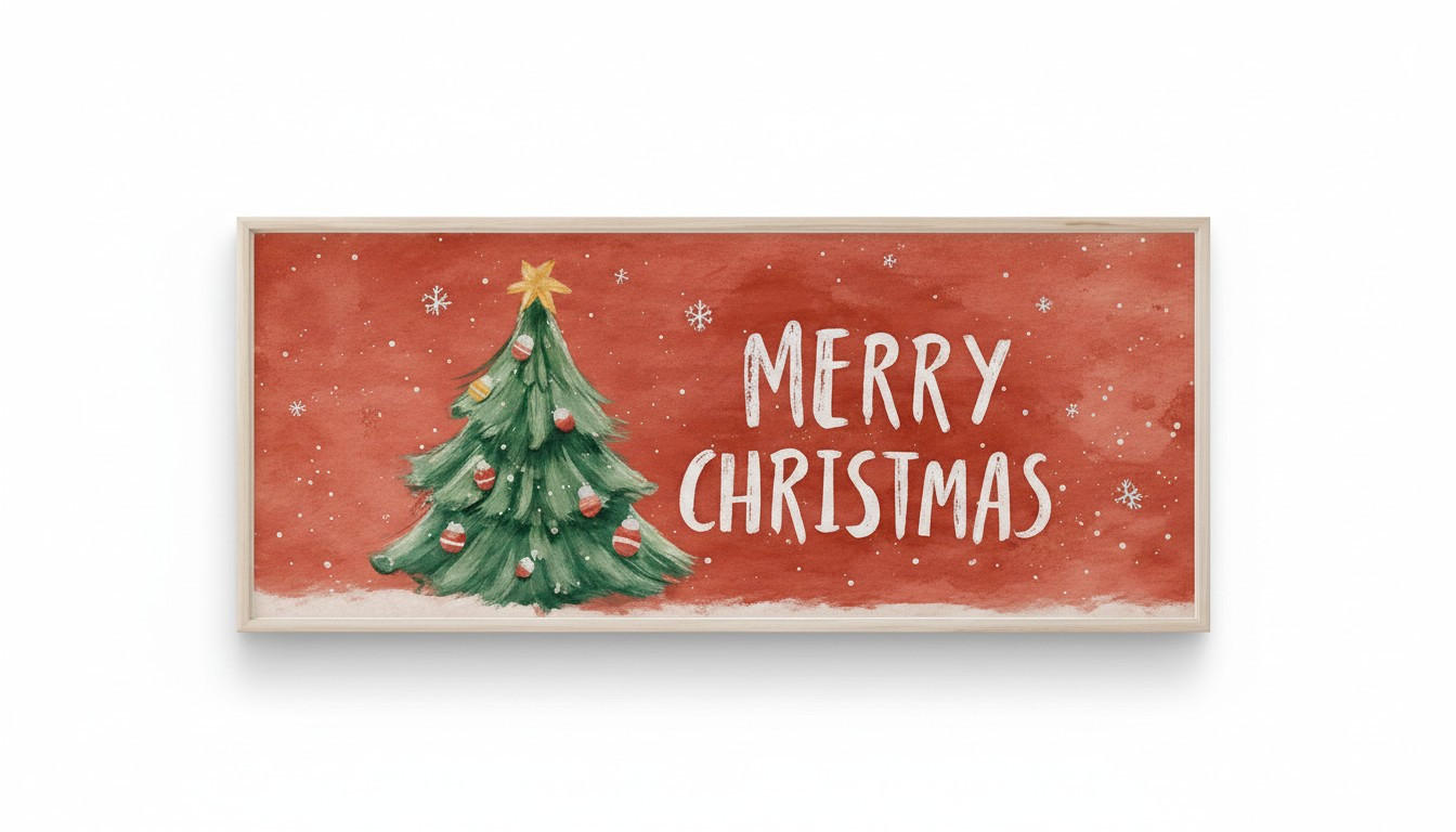 LEINWANDBILD Multicolor 120/50 cm  - Beige/Multicolor, Basics, Holz (120/50cm) - X-Mas