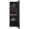 GARDEROBENSCHRANK 60/196/39 cm  - Anthrazit/Schwarz, Design, Glas/Holz (60/196/39cm) - Johann Jakob