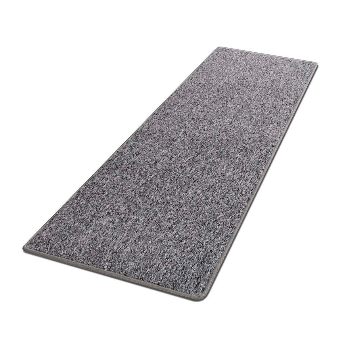 LÄUFER 80/500 cm Turbo Grau  - Grau, Basics, Kunststoff/Textil (80/500cm)