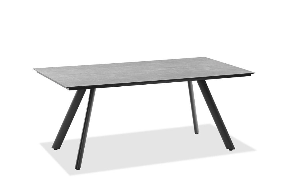 GARTENTISCH Kunststoff Anthrazit, Grau rechteckig  - Anthrazit/Grau, Design, Kunststoff/Metall (200/95/76cm)