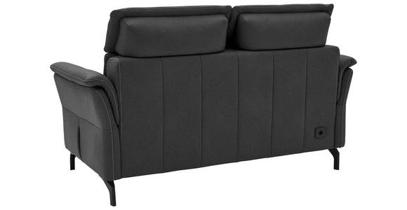 2-SITZER-SOFA in Mikrofaser Dunkelgrau - Dunkelgrau/Schwarz, KONVENTIONELL, Textil/Metall (178/103/95cm) - Dieter Knoll