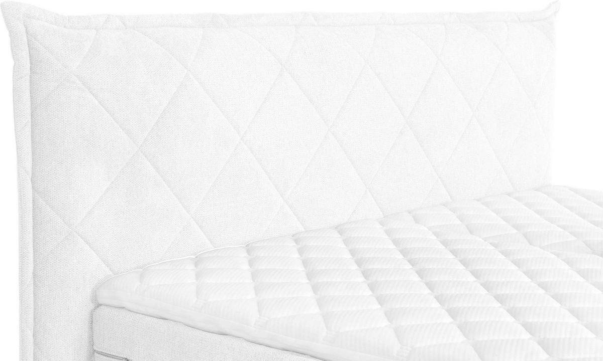 BOXSPRINGBETT 180/200 cm  in Weiss  - Weiss/Schwarz, Konventionell, Holz/Textil (180/200cm) - Welnova