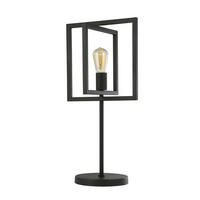 TISCHLEUCHTE Plaza 25/29,5/60,5 cm   - Schwarz, MODERN, Metall (25/29,5/60,5cm) - Searchlight