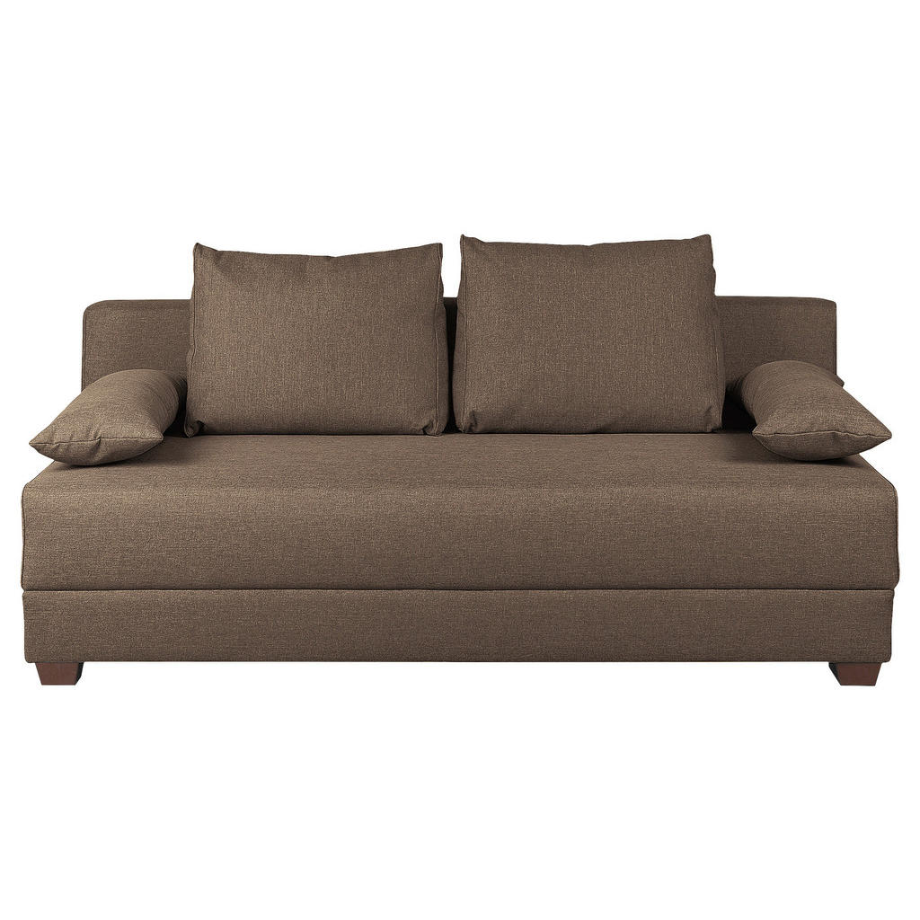 MID.YOU ROZKLÁDACÍ POHOVKA, textil, hnědá
