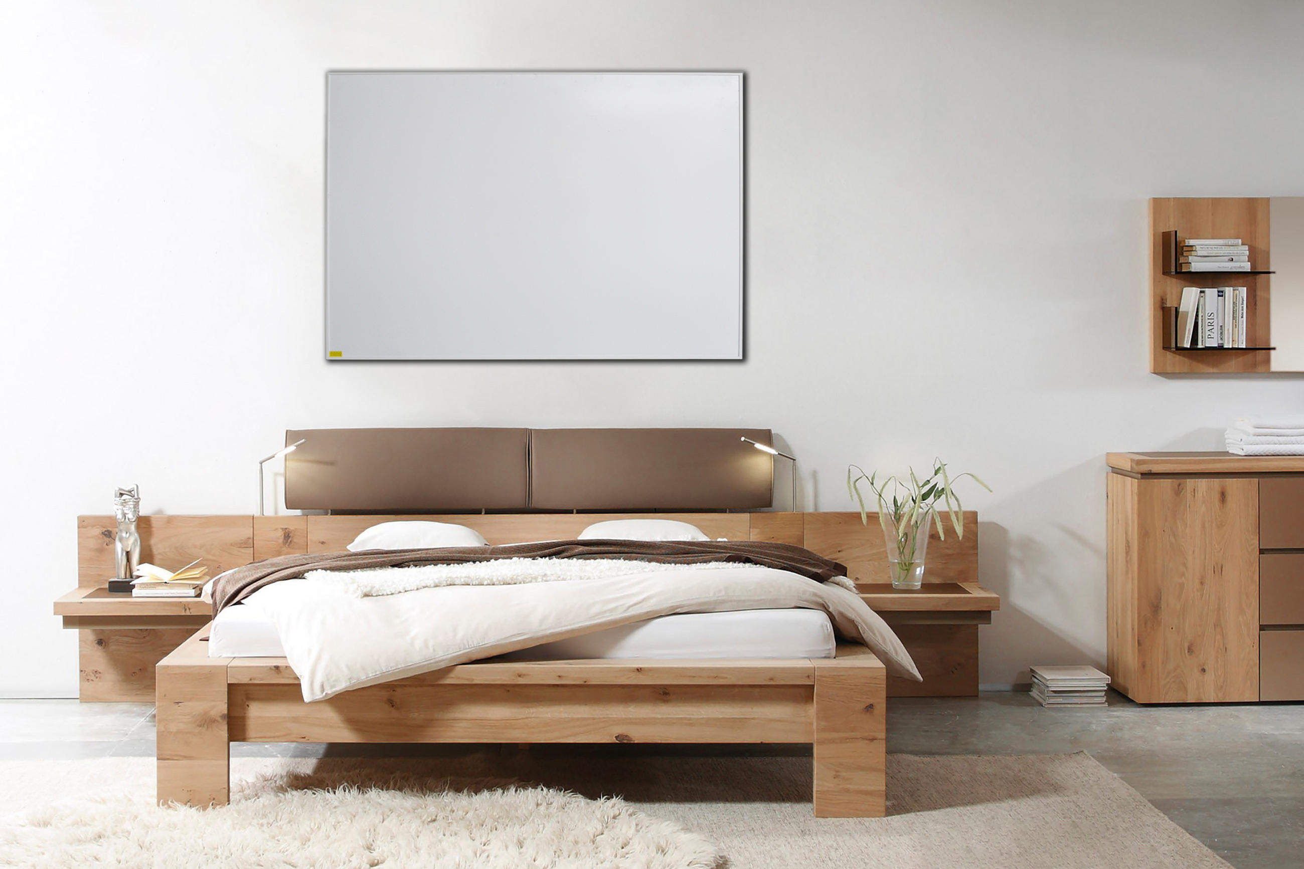 INFRAROTPANEEL AMBIENTE 900W Ambiente  - Weiß, Trend, Kunststoff/Metall (119,5/75/2,2cm) - Atrigo