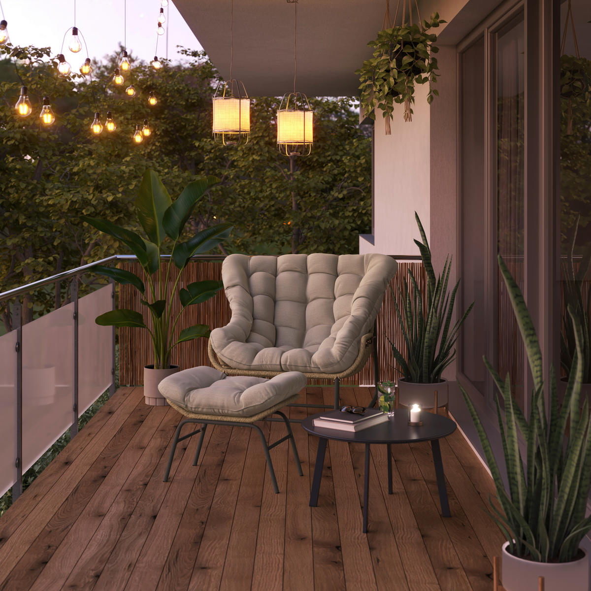 GARTEN-RELAXSESSEL 110/42/97,5 cm  - Gelb/Beige, MODERN, Kunststoff/Textil (110/42/97,5cm) - Beldano