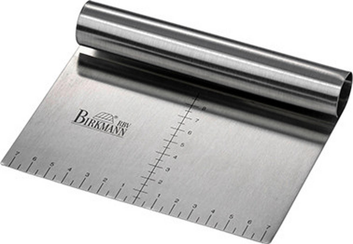 TEIGKARTE - Edelstahlfarben, Basics, Metall (15/12cm) - Birkmann