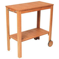 SERVIERWAGEN Eukalyptusholz massiv Naturfarben  - Naturfarben, KONVENTIONELL, Holz (45/85/84cm) - Gardenson