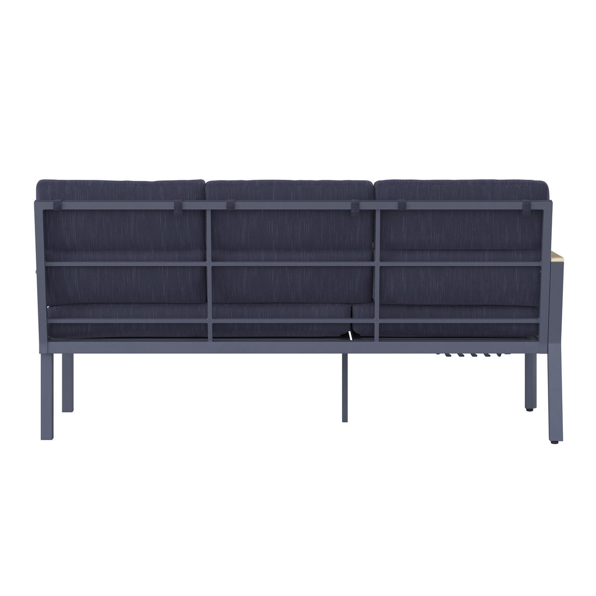 VRTNA GARNITURA   metal, plastika, tekstil  siva, prirodne boje, tamno siva    - siva/tamno siva, Moderno, metal/tekstil - Ambia Garden