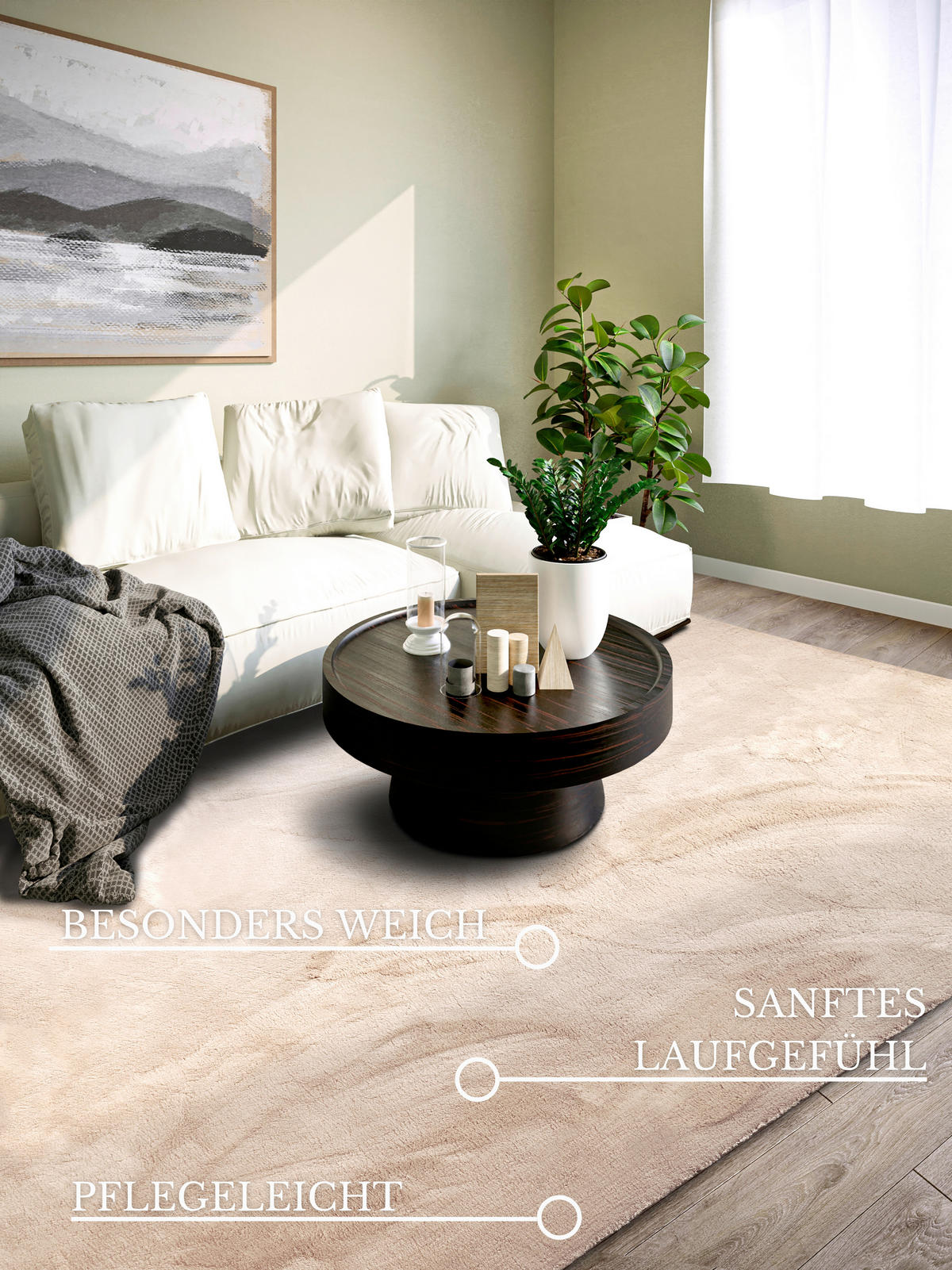 HOCHFLORTEPPICH 80/150 cm Kollektion 1899 Creme rechteckig  - Creme, Design, Textil (80/150cm) - Villeroy & Boch