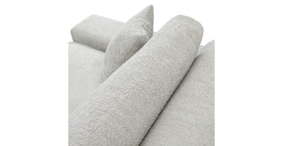 ECKSOFA  Greige Bouclé  - Greige/Schwarz, MODERN, Kunststoff/Textil (255/255cm) - Landscape