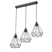 HÄNGELEUCHTE 60/15/60 cm    - Schwarz, Trend, Metall (60/15/60cm) - Marama