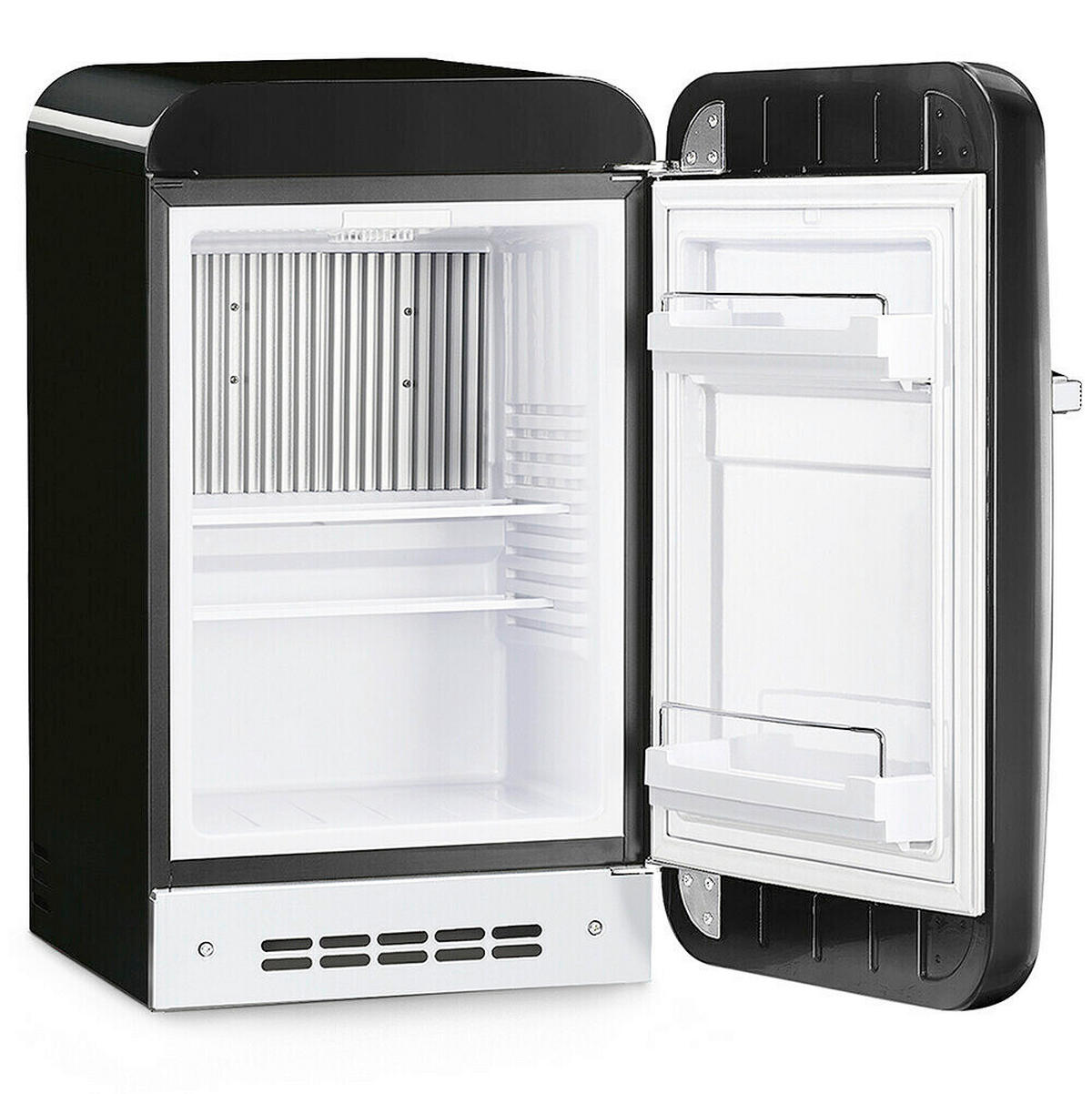 MINIKÜHLSCHRANK - Schwarz Hochglanz, Trend, Metall (40.4/72.5/57cm) - SMEG