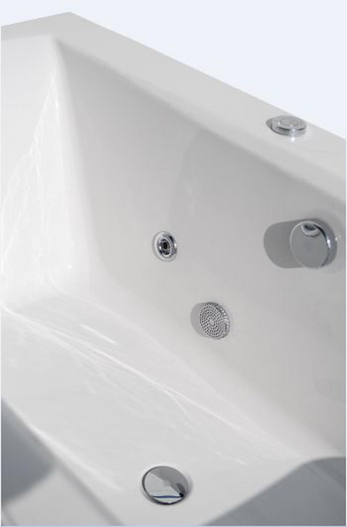 WHIRLPOOL-BADEWANNE Wandmontage   - Weiß, Basics (80/47/170cm)