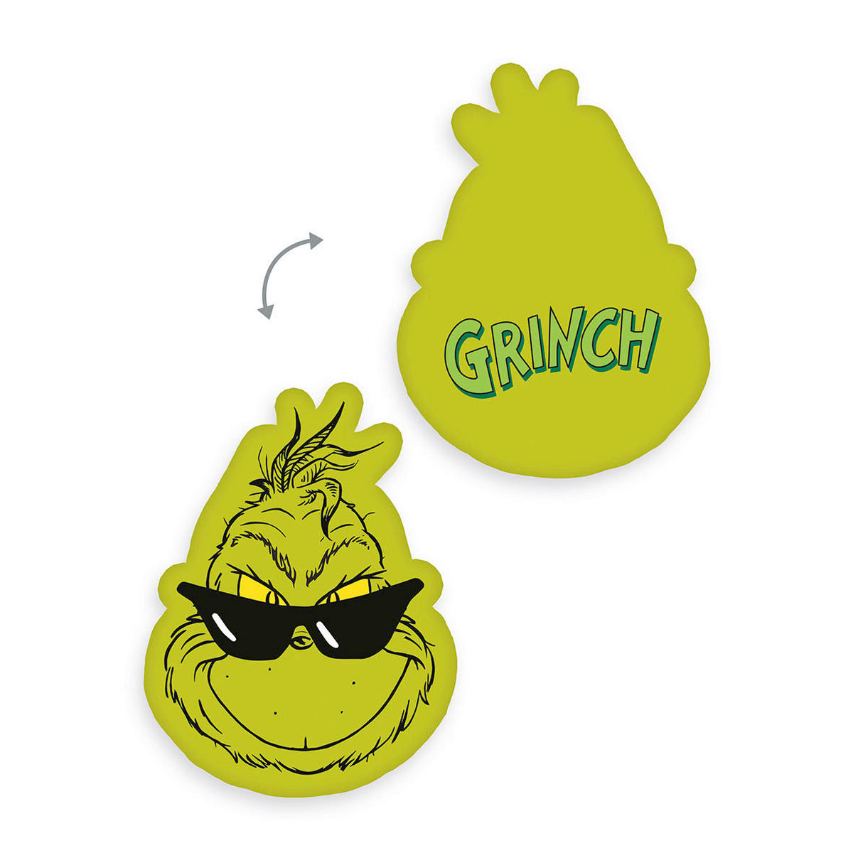 OKRASNA BLAZINA  GRINCH    27/36 cm         - svetlo zelena, Konvencionalno, tekstil (27/36cm) - The Grinch