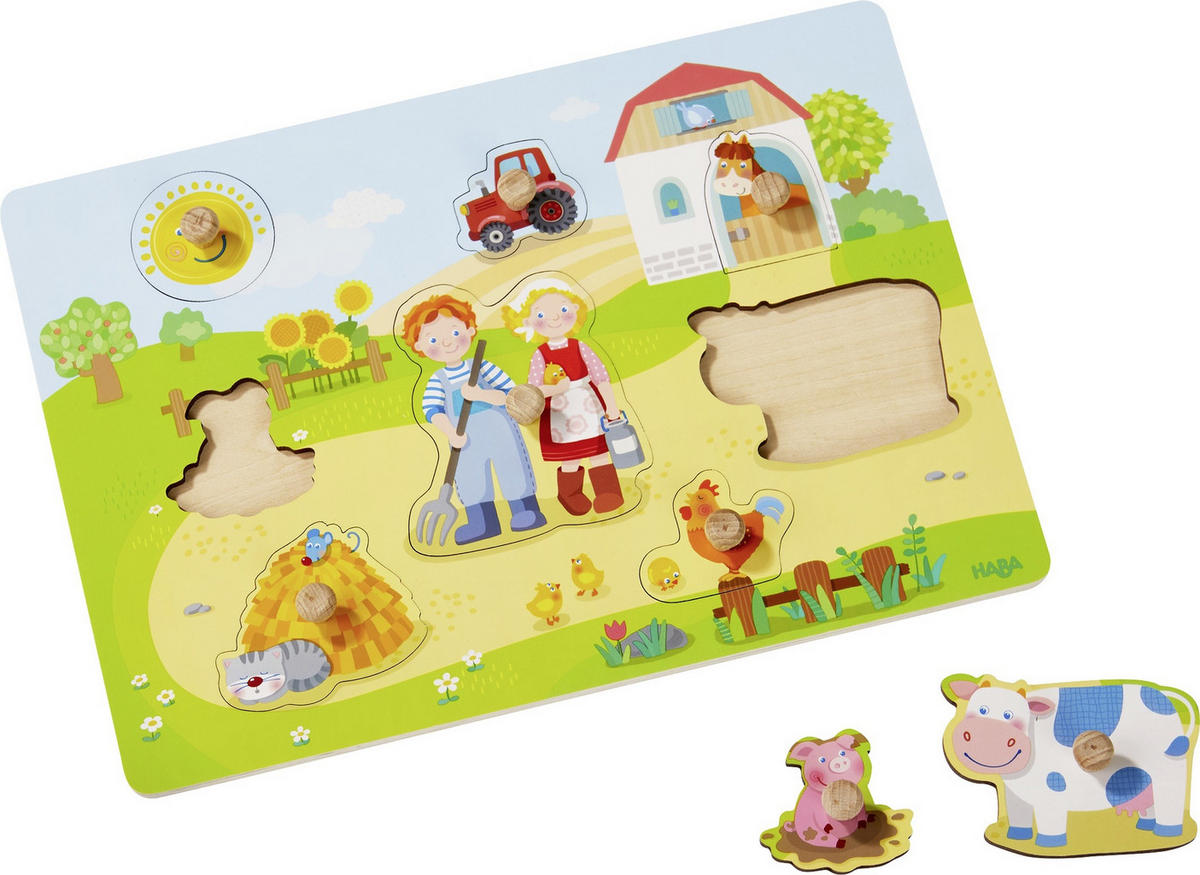 GREIFPUZZLE - Multicolor, Basics, Holz (30/21cm) - Haba