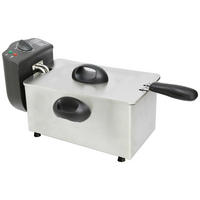 FRITTEUSE 3 L  - Silberfarben, KONVENTIONELL, Kunststoff/Metall (52/26,5/26,5cm) - Atrigo