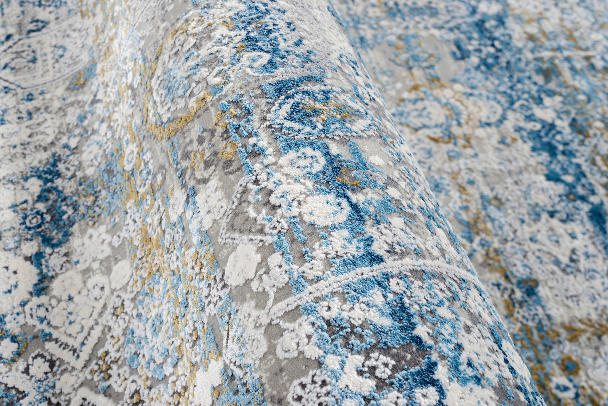 WEBTEPPICH 140/200 cm Toulon Blau, Grau  - Blau/Grau, Design, Textil (140/200cm) - Dieter Knoll