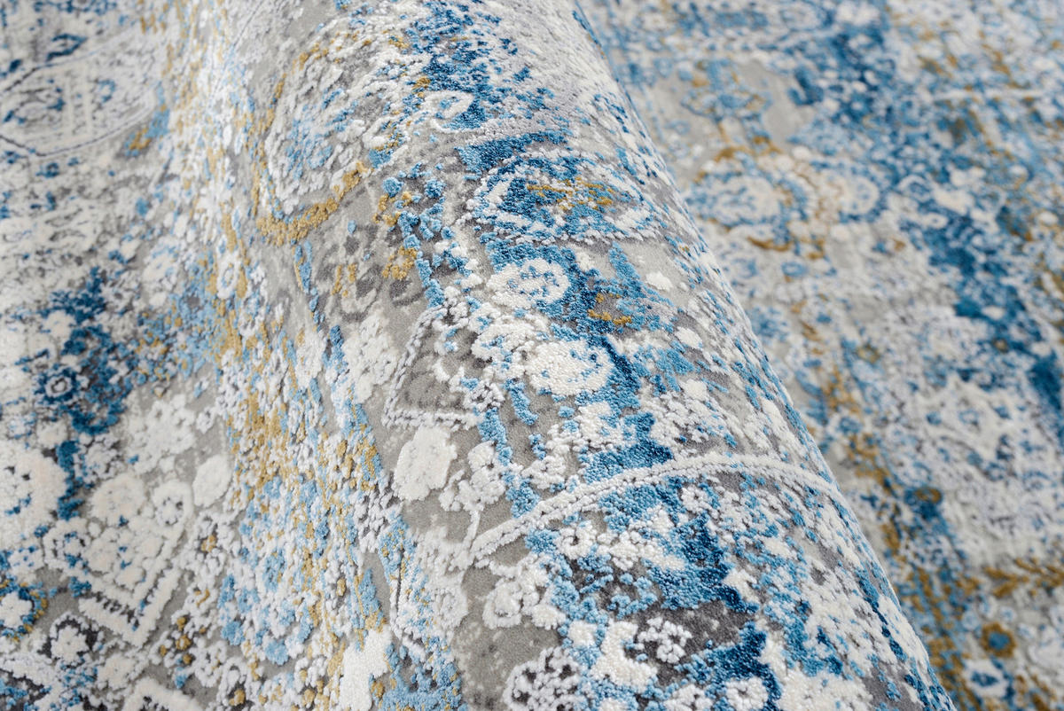 WEBTEPPICH 240/340 cm Toulon Blau, Grau  - Blau/Grau, Design, Textil (240/340cm) - Dieter Knoll