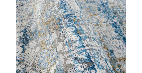 LÄUFER 80/200 cm Toulon Blau, Grau  - Blau/Grau, Design, Textil (80/200cm) - Dieter Knoll