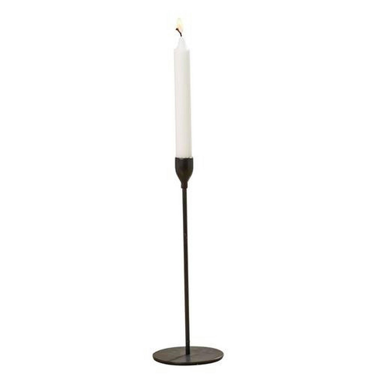 STOJAN NA SVIEČKU  kov - čierna, Basics, kov (10/23cm)