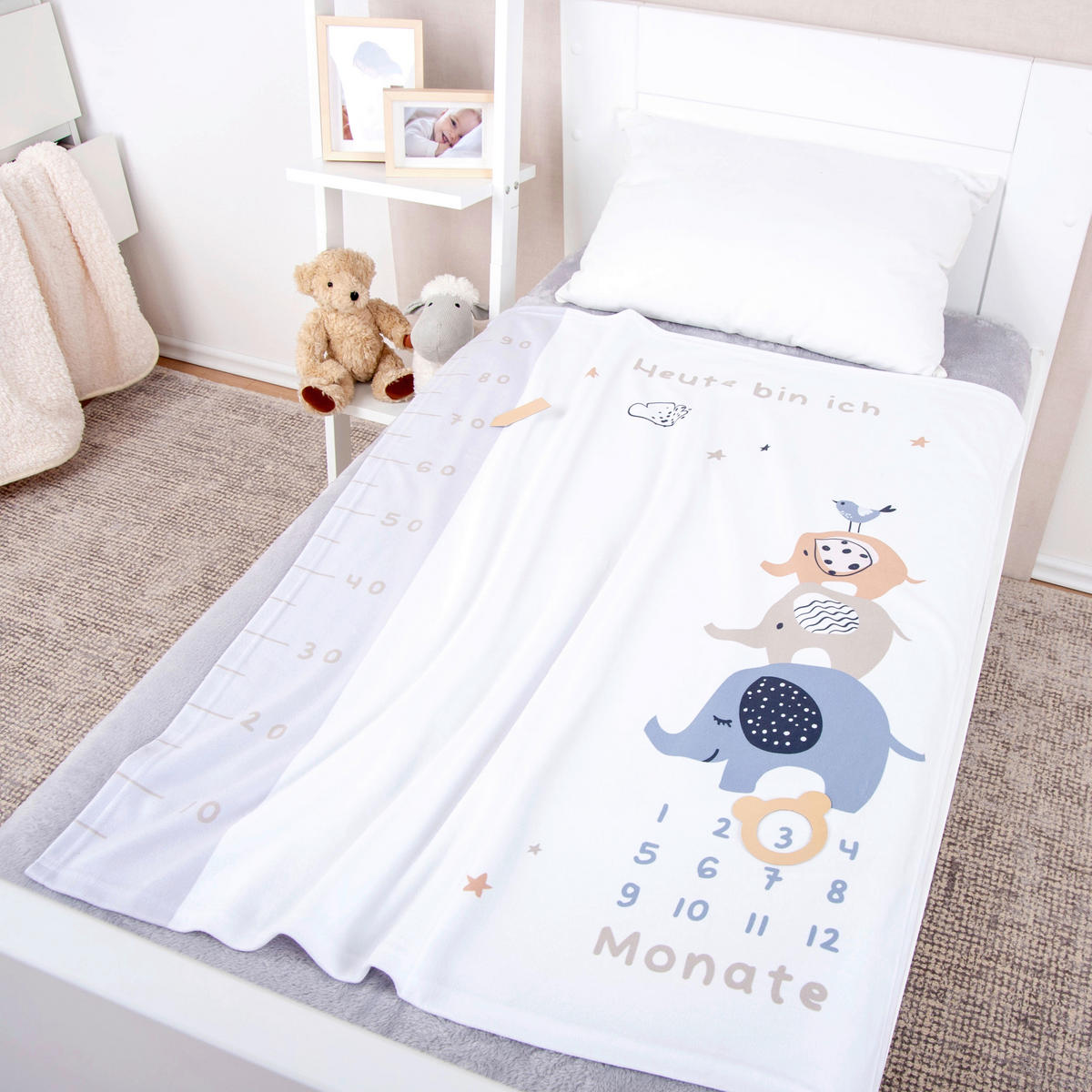 BABYDECKE 75/100 cm  - Multicolor/Weiß, Basics, Textil (75/100cm) - Herding