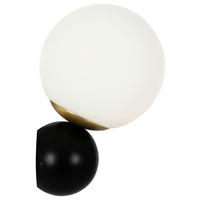 WANDLEUCHTE - Weiss/Goldfarben, Basics, Glas/Metall (15/30/16,2cm) - MAYTONI