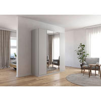FALTTÜRENSCHRANK 181/229/54 cm 2-türig Grau  - Grau, Holzwerkstoff (181/229/54cm) - Rauch Möbel