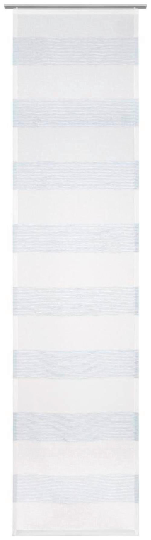 FLÄCHENVORHANG   halbtransparent  60/245 cm   - Blau/Weiß, Basics, Textil (60/245cm) - Novel