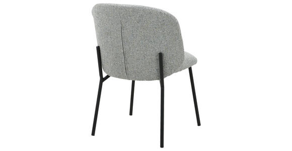 STUHL   Webstoff  Schwarz, Graugrün  - Schwarz/Graugrün, MODERN, Textil/Metall (48/79/59cm) - Carryhome