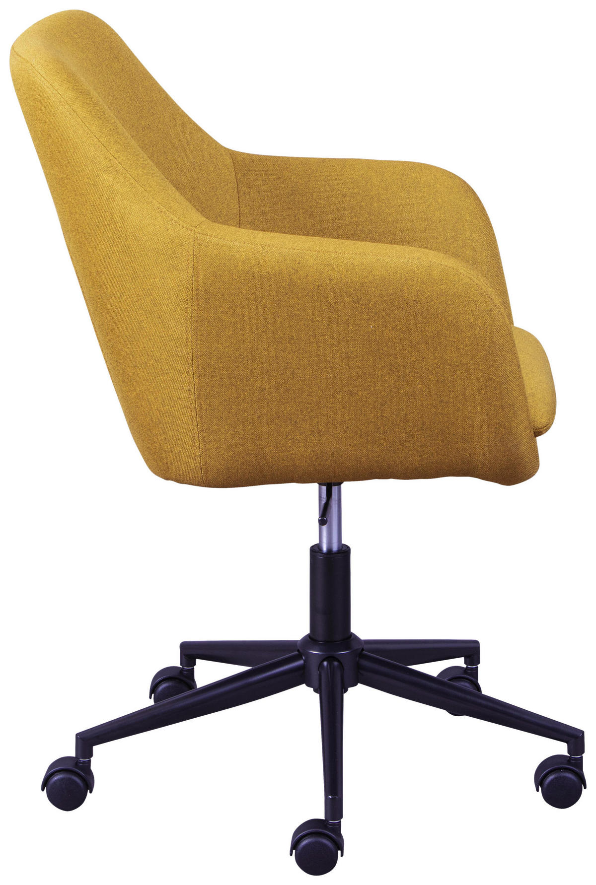 OTOČNÁ STOLIČKA PRE MLÁDEŽ, kari žltá - čierna/kari žltá, Konventionell, kov/textil (61,50/83,50-91/63cm) - MID.YOU