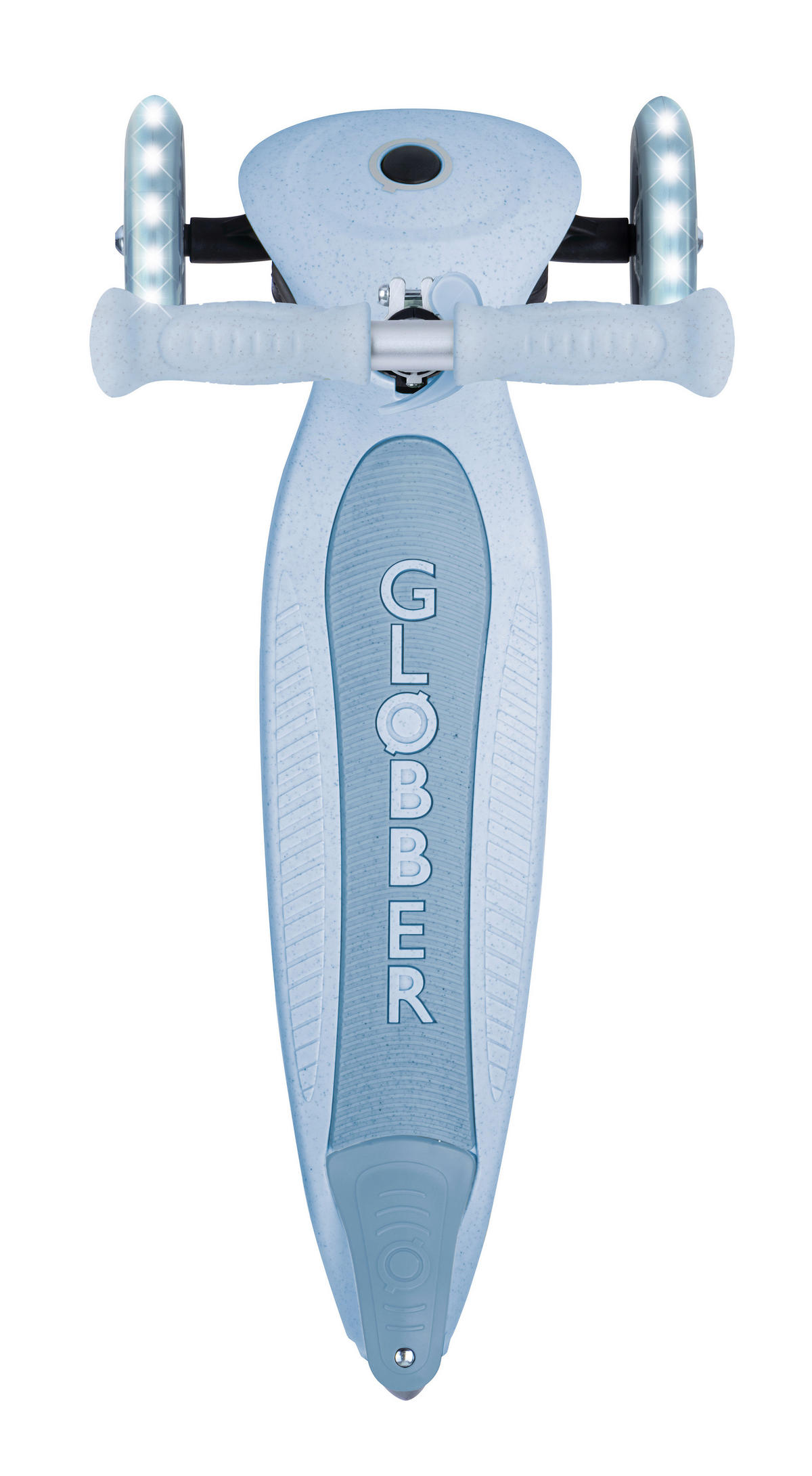 KINDERSCOOTER JUNIOR FOLDABLE LIGHTS ECO  - Pastellblau, Basics, Kunststoff (57.5/28/68cm) - GLOBBER