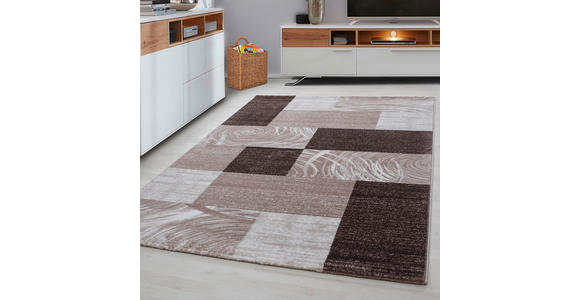 FLACHWEBETEPPICH 140/200 cm Parma Braun  - Braun, Design, Textil (140/200cm) - Novel