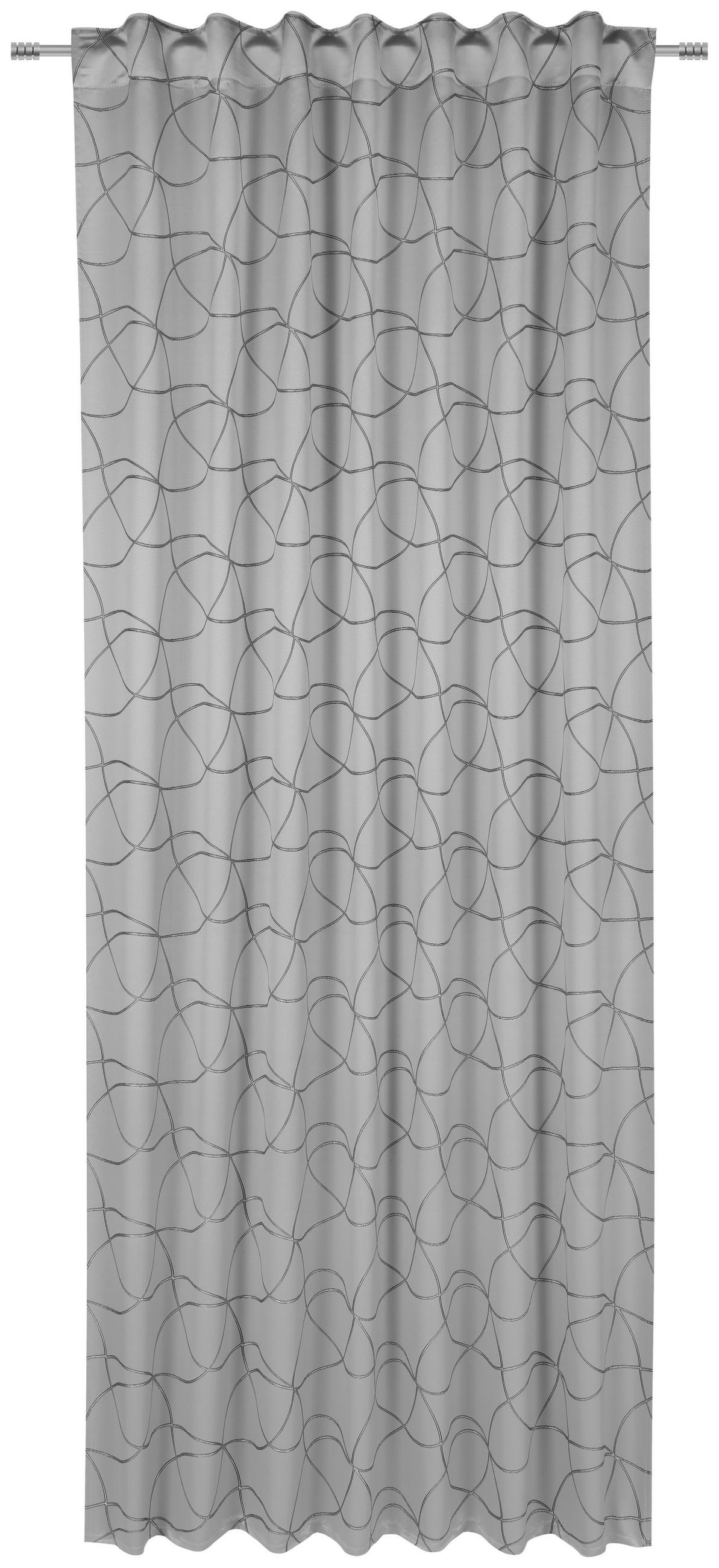 FERTIGVORHANG blickdicht 140/245 cm   - Silberfarben, KONVENTIONELL, Textil (140/245cm) - Dieter Knoll