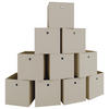 FALTBOX - Naturfarben/Weiß, MODERN, Textil (27/28/27cm) - MID.YOU