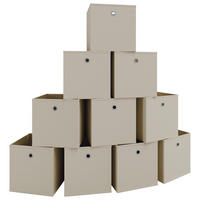 FALTBOX - Naturfarben/Weiß, MODERN, Textil (27/28/27cm) - MID.YOU