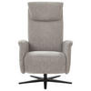 RELAXSESSEL in Textil Greige  - Greige/Schwarz, Design, Textil/Metall (77/115/89cm) - Pure Home Comfort