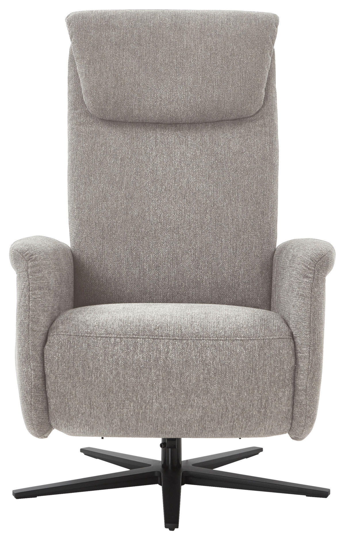 RELAXSESSEL in Textil Greige  - Greige/Schwarz, Design, Textil/Metall (77/115/89cm) - Pure Home Comfort