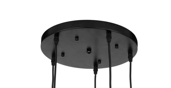 HÄNGELEUCHTE 350/150 cm  - Schwarz/Braun, Trend, Glas/Metall (350/150cm) - Novel