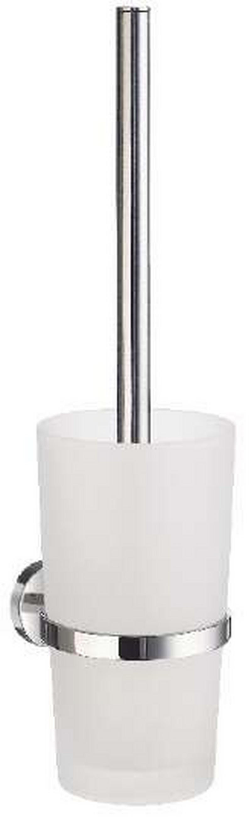 WC-BÜRSTENGARNITUR in Metall  Kunststoff   - Chromfarben, Basics, Glas/Kunststoff (11,9/38cm)