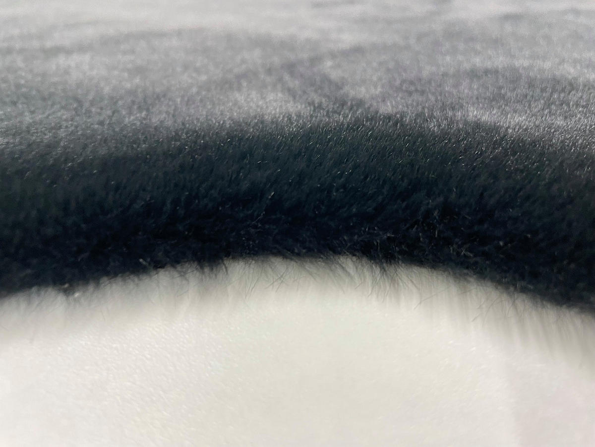 KUNSTFELL 60/90 cm Schwarz  - Schwarz, KONVENTIONELL, Textil (60/90cm) - Novel