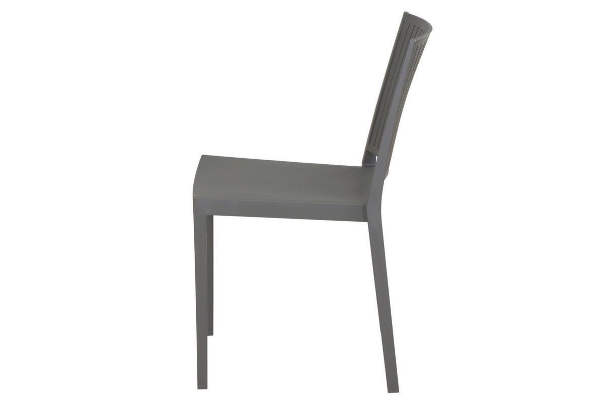 GARTENGARNITUR 3-teilig  - Grau, Basics, Holzwerkstoff/Kunststoff (65/80/65cm) - Siena Garden