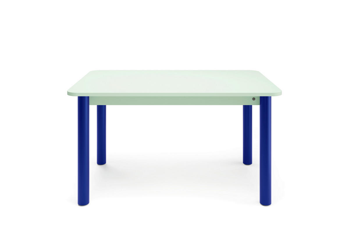 ESSTISCH in Metall, Holzwerkstoff 140/90/76 cm   - Blau/Salbeigrün, Natur, Holzwerkstoff/Metall (140/90/76cm) - Tom Tailor