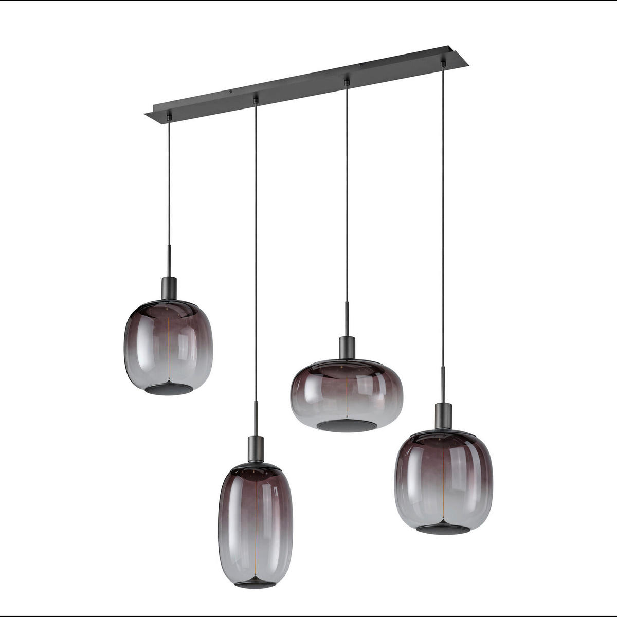 ohne Gläser 95/4,2/200 cm  - Dunkelgrau, Basics, Metall (95/4,2/200cm) - Osram
