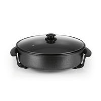 ELEKTRISCHE PFANNE GOURMETmaxx  - Schwarz, Basics, Glas/Kunststoff (41/45/17,5cm) - GOURMETMAXX