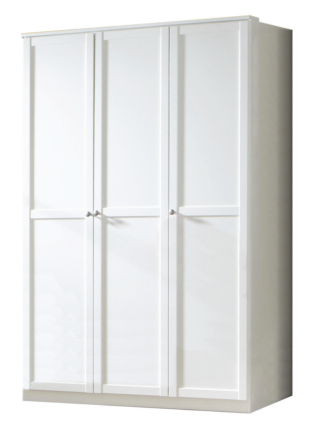 ŠATNÍKOVÁ SKRIŇA, biela, 135/198/58 cm - farby zinku/biela, Basics, kov/kompozitné drevo (135/198/58cm)