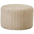 HOCKER Cord Creme  - Creme, Design, Textil (59/36/59cm) - Xora