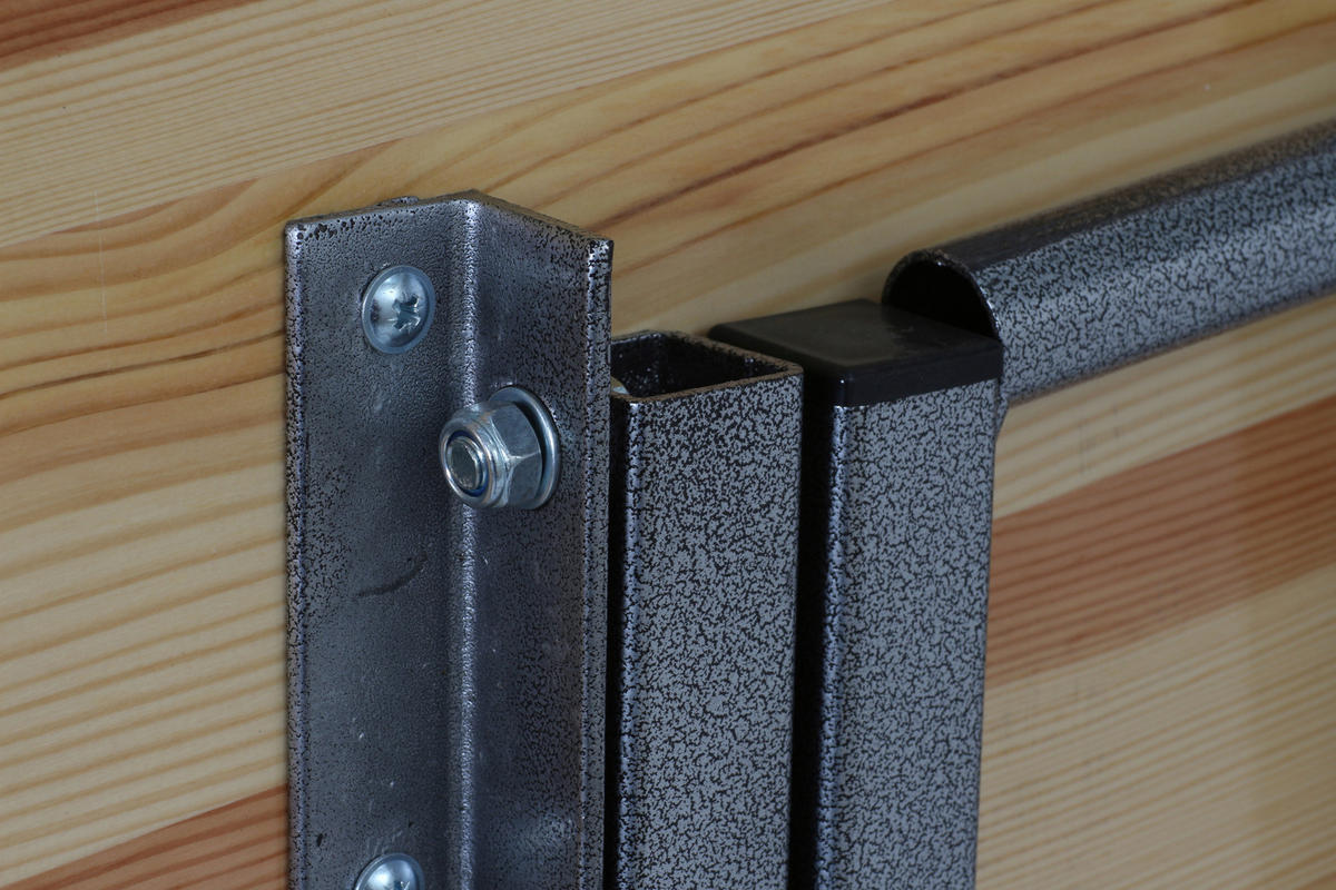 STEHTISCH Kiefer Grau, Naturfarben  - Naturfarben/Grau, MODERN, Holz/Metall (80/120/118cm) - Gardenson