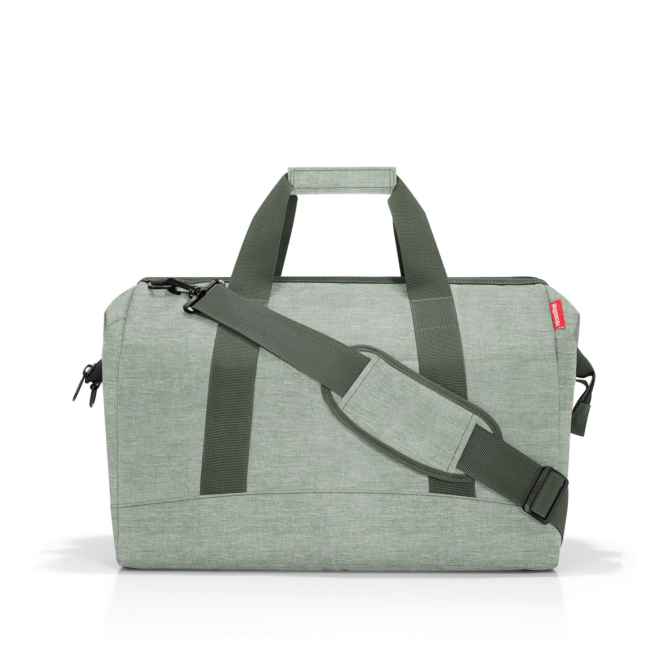 REISETASCHE Allrounder L twist sage  - Jadegrün, Basics, Textil (48/39,5/29cm) - Reisenthel