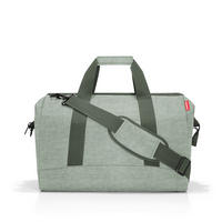 REISETASCHE Allrounder L twist sage  - Jadegrün, Basics, Textil (48/39,5/29cm) - Reisenthel